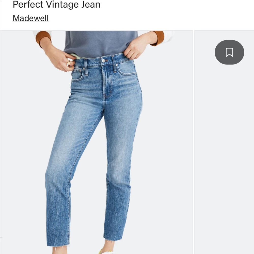 Madewell Perfect Vintage Jean Size 25